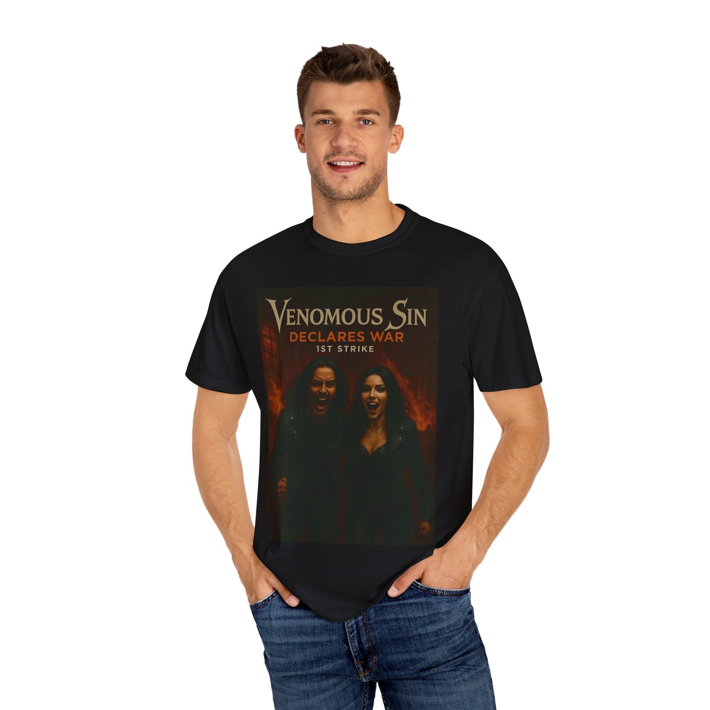 Venomous Sin Graphic Unisex T-Shirt – 1st Strike Edition